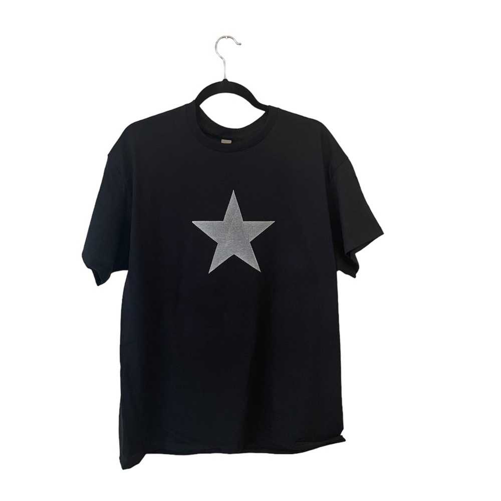 Star y2k shirt black/silver